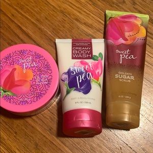 bath and body works sweet pea bundle
